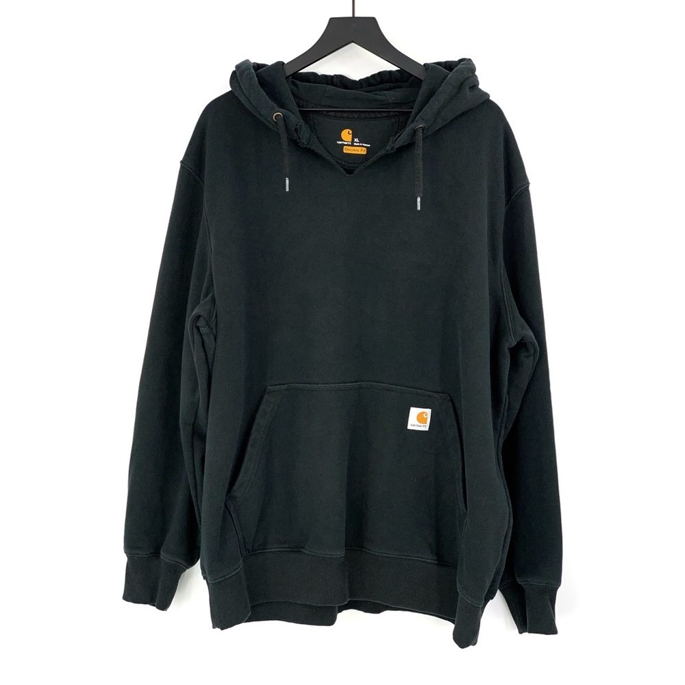 CARHARTT *Customized Rain Defender Paxton Heavyweight Hooded Sweatshirt Black XL